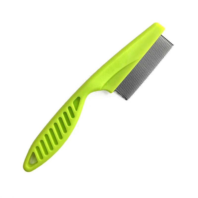 Pet Hair Stainless Steel Flea Comb for Cat Dog Pet Shedding Comb Comfort Cats Flea Hair Grooming Comb Dog Cat Fur Removal Brush - Premium pet comb from Lizard Vigilante - Just $12.99! Shop now at Lizard Vigilante