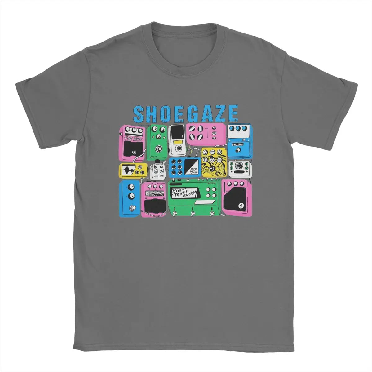 Fuzzed Out & Feedback Soaked – Shoegaze Guitar Pedal Worship T-Shirt | Vintage Cotton Distortion Freak Tee for Sonic Architects - Premium tee from dser - Just $35.99! Shop now at Lizard Vigilante
