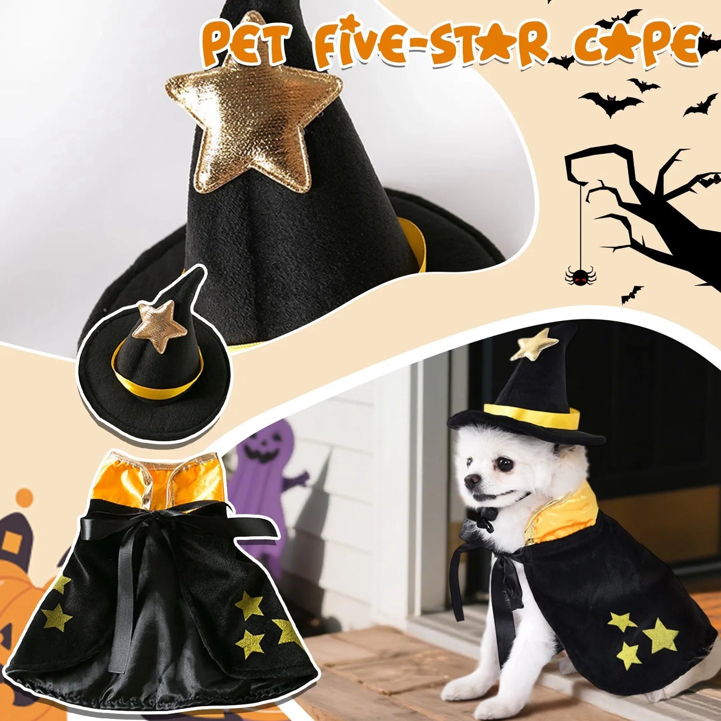 Dogs Cape Set with Hat