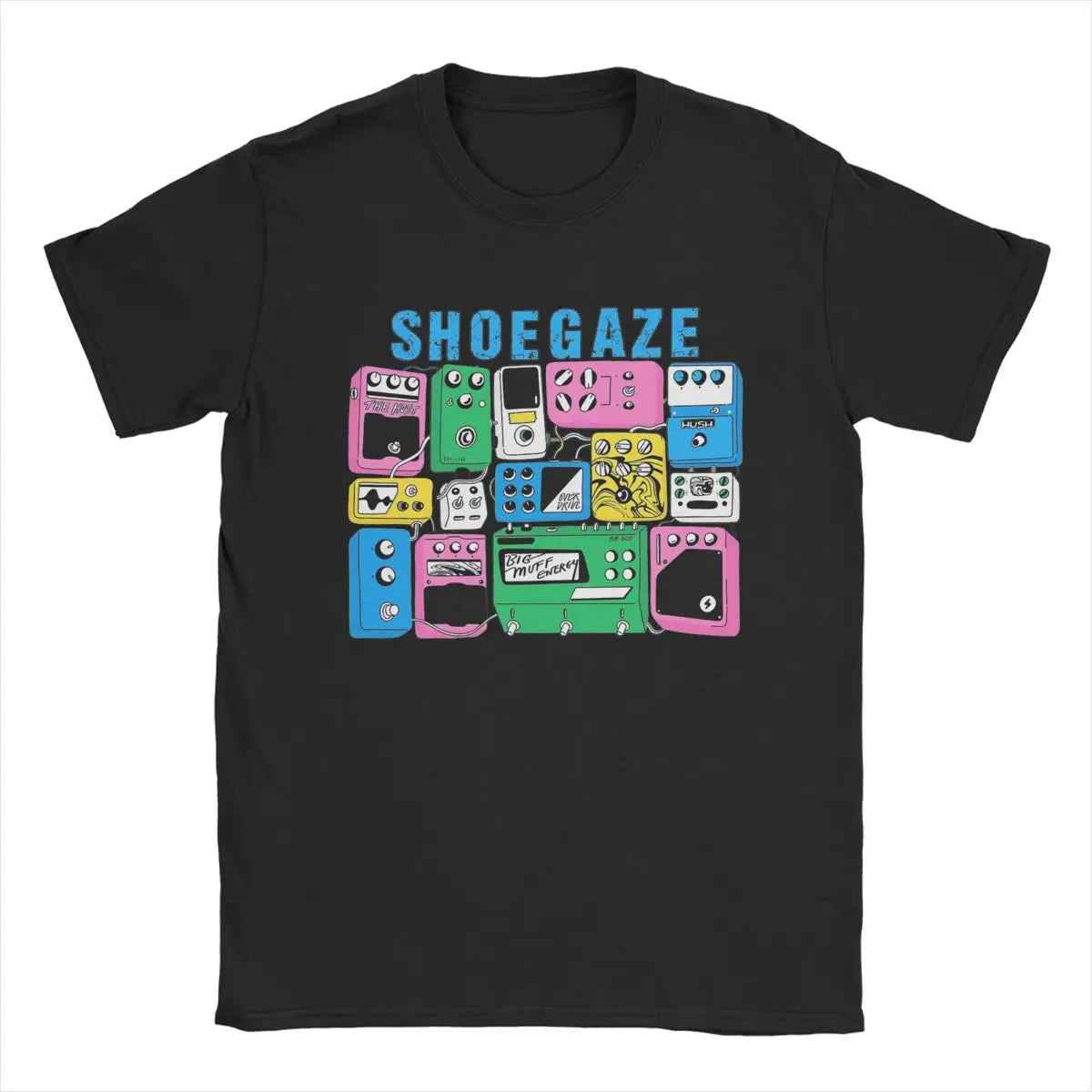 Fuzzed Out & Feedback Soaked – Shoegaze Guitar Pedal Worship T-Shirt | Vintage Cotton Distortion Freak Tee for Sonic Architects - Premium tee from dser - Just $35.99! Shop now at Lizard Vigilante