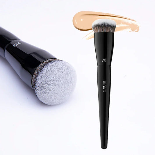 70 Pro Big Foundation Brush Cream Foundation Makeup Brush Chubby Professional Synthetic Hair Face Contour Foundation Makeup Tool