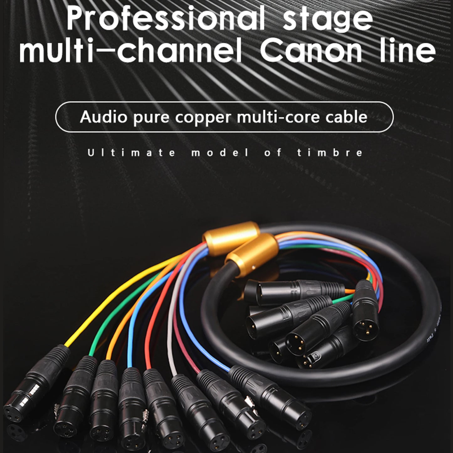 XLR Cable XSSH M/F 8 Channel Professional Multi-Media Snake Cable 8 Pairs Male to Female 3 Pin XLR Balanced Audio Extension Cord - Premium  from Lizard Vigilante - Just $72.99! Shop now at Lizard Vigilante