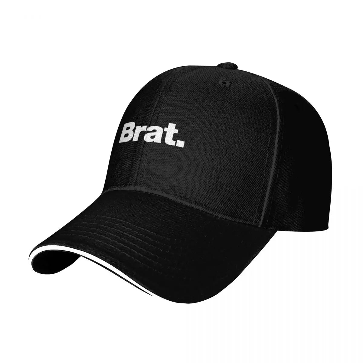 Brat. Rave Visor Baseball Cap Streetwear Adjustable Black Hat