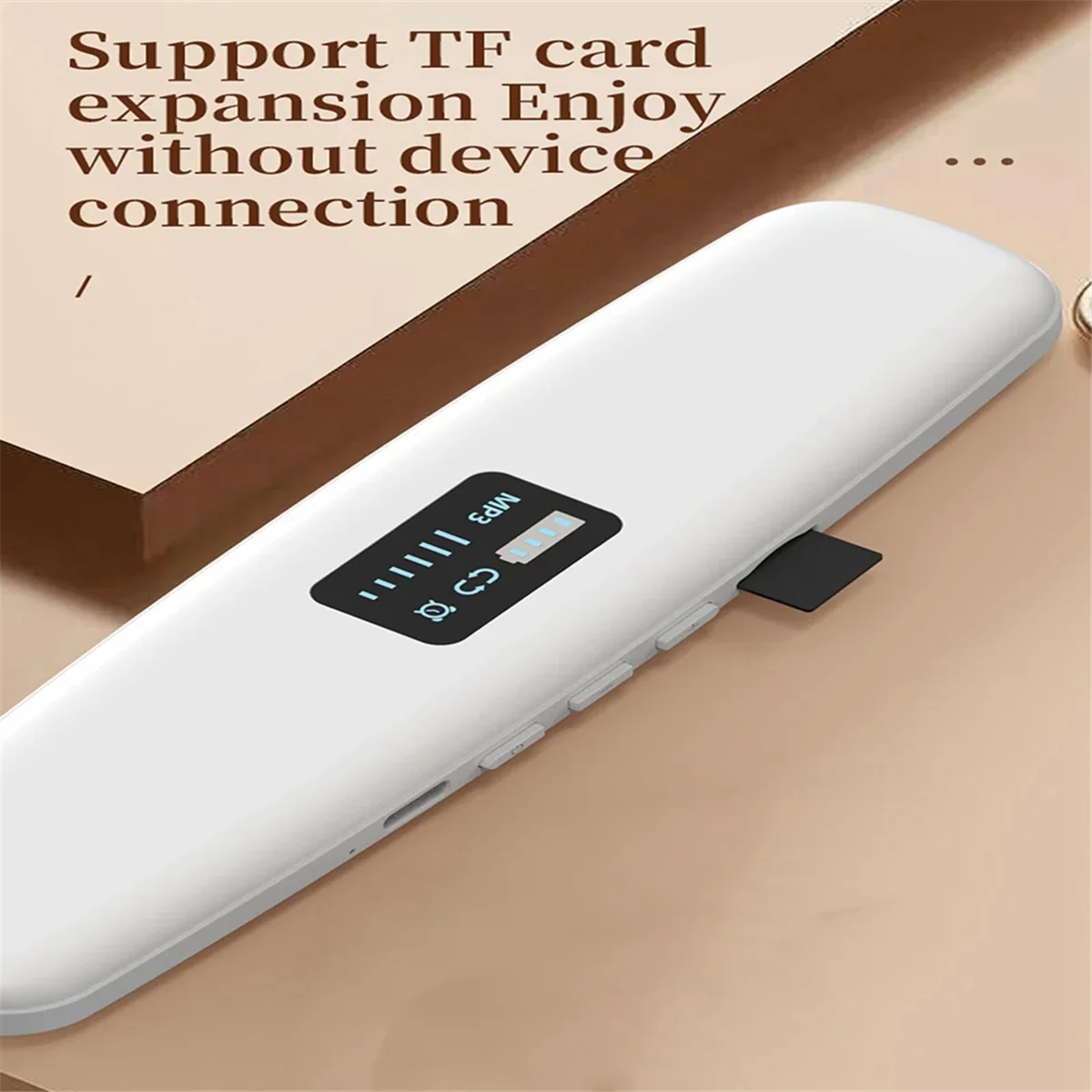 Bluetooth Wireless Bone Conduction Speaker Under Pillow Bluetooth Speaker White Noise Sound for Sleep Black