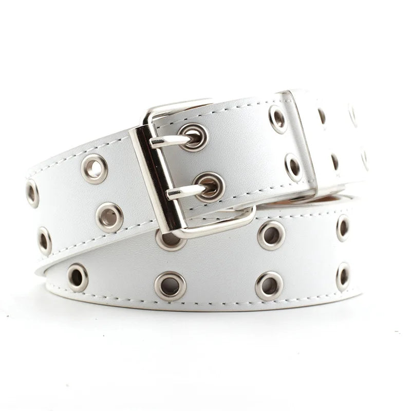 Women's Punk Chain Belt - Alloy Buckle, PU Leather - Premium belt from Lizard Vigilante - Just $18.99! Shop now at Lizard Vigilante