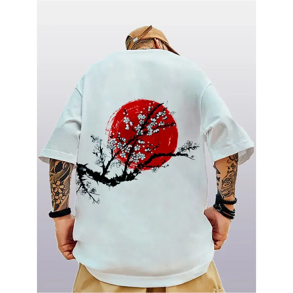 DEATHBLOSSOM 3D Oversized Street T-Shirt – Heavy Print, Plum Bloom Chaos, Japanese Rock Show Vibe for Daily Destruction - Premium tee from dsers - Just $32.22! Shop now at Lizard Vigilante