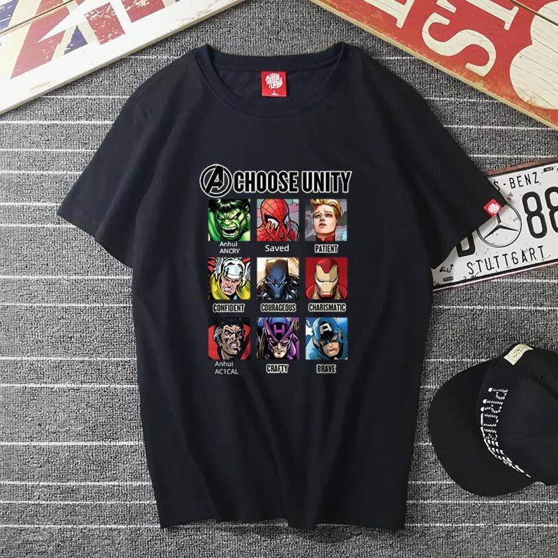 Marvel Deadpool Short Sleeve 10th Anniversary T-shirt Flash AntMan Hulk Thor - Premium T-Shirt from Lizard Vigilante - Just $23.99! Shop now at Lizard Vigilante