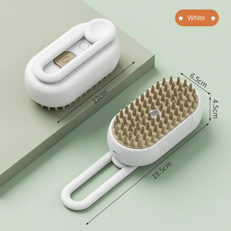 Cat Steam Brush Steamy Dog Brush 3 in 1 Electric Spray Cat Hair Brushes for Massage Pet Grooming Comb Hair Removal Combs - Premium  from Lizard Vigilante - Just $8.99! Shop now at Lizard Vigilante