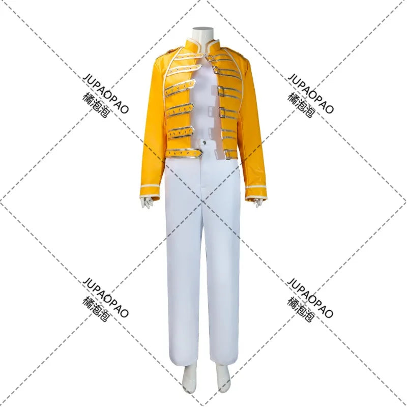 Freddie Mercury Cosplay Costume | Queen Lead Singer Outfit - Premium costume from Lizard Vigilante - Just $98.88! Shop now at Lizard Vigilante