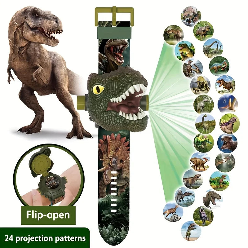 1Pc 3D Dinosaur Projection Digital Watch for Kids – Fun Luminous Toy, Kindergarten Gift - Premium watch from Lizard Vigilante - Just $28.88! Shop now at Lizard Vigilante