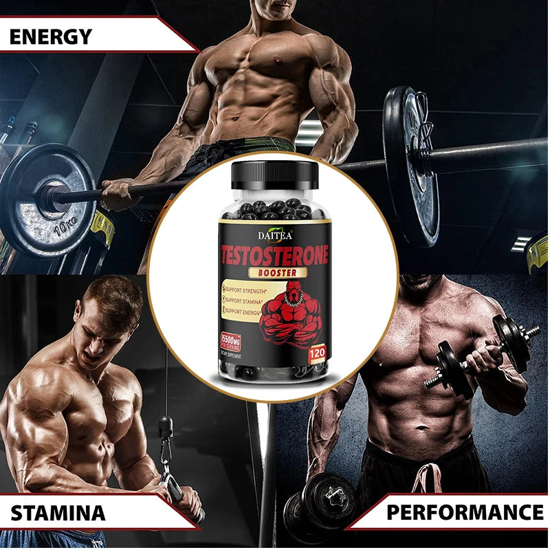 Natural Energy Supplement for Men - Boost Strength, Energy - Endurance Test Supplement, Muscle Growth - Premium  from Lizard Vigilante - Just $31.99! Shop now at Lizard Vigilante
