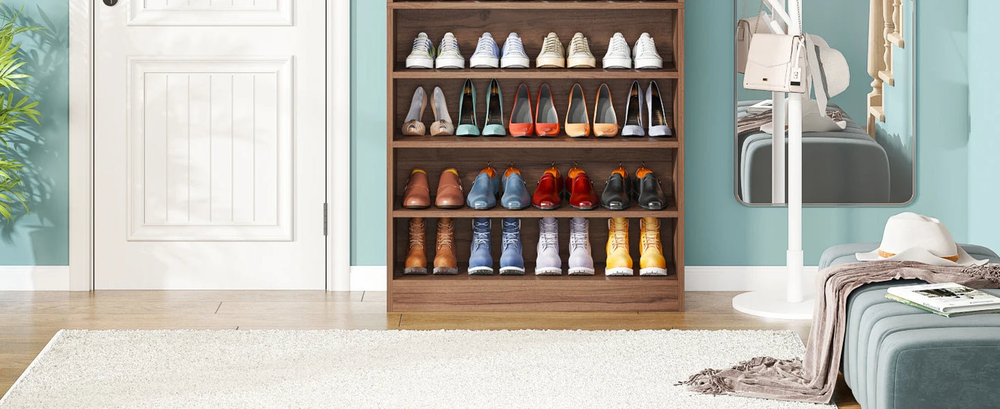 Tribesigns Tower of Soles — 9-Tier 70" Heavy-Duty Wood Shoe Fortress | Holds 40–45 Pairs of Chaos-Controlled Kicks