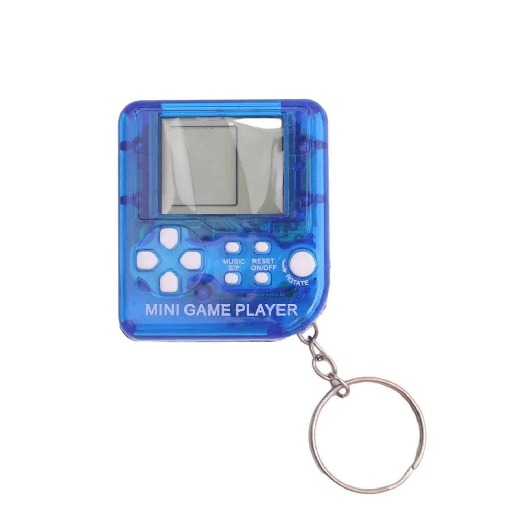 Pocket Mini Classic Game Machine Keychain Anti Lost Key Ring Children Handheld Retro Nostalgic Game Console Video Game Players - Lizard Vigilante