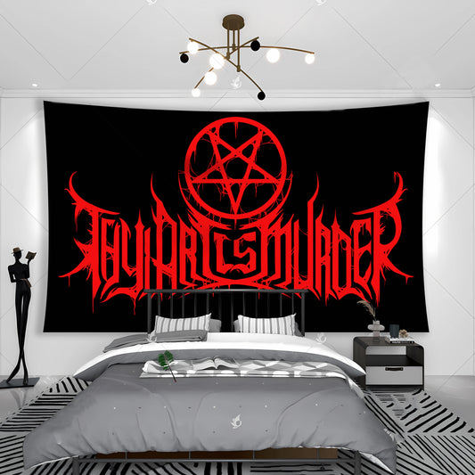 Thy Art Is Murder Band Tapestry Flag - Death Metal Music Interior Decoration Banner - Premium banner from Lizard Vigilante - Just $17.88! Shop now at Lizard Vigilante