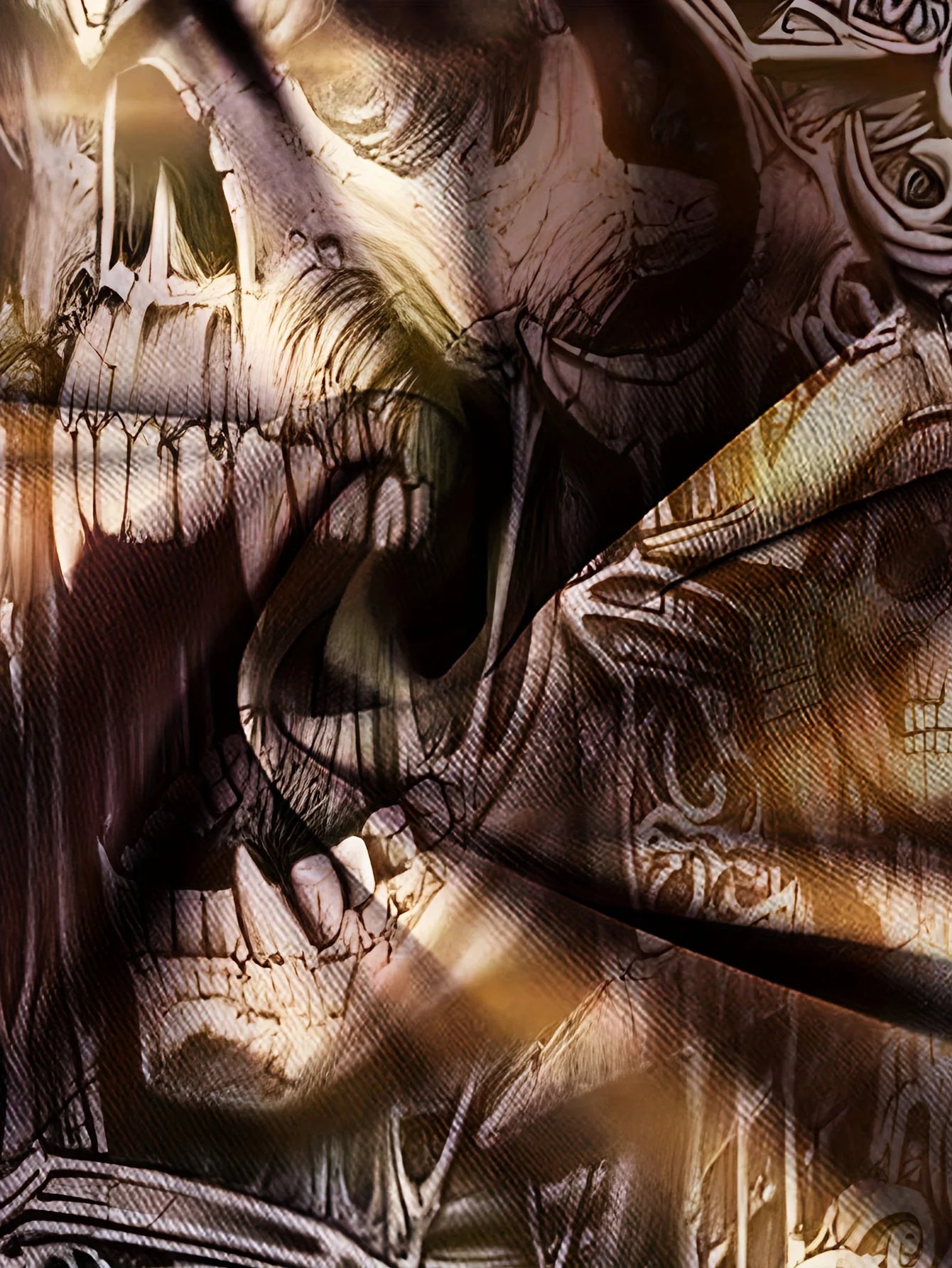 Skull Circuit Havoc Tee – Men’s Oversized Gothic Street Shirt for Heatwave Mayhem - Premium tee from dsers - Just $28.77! Shop now at Lizard Vigilante