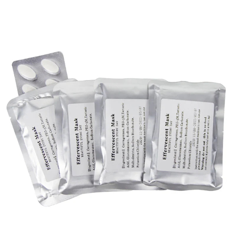 8/16/32pcs/set Facial Mask Maker Accessory Skin Collagen Face Mask Capsules Effervescent Tablets For DIY Natural Fruit Vegetable