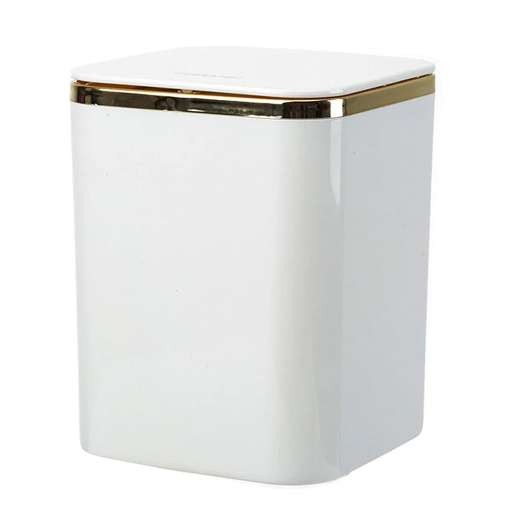 Mini Waste Bins Desktop Garbage Basket Home Table Plastic Trash Can Office Supplies Dustbins Car Portable Sundries Barrel Box