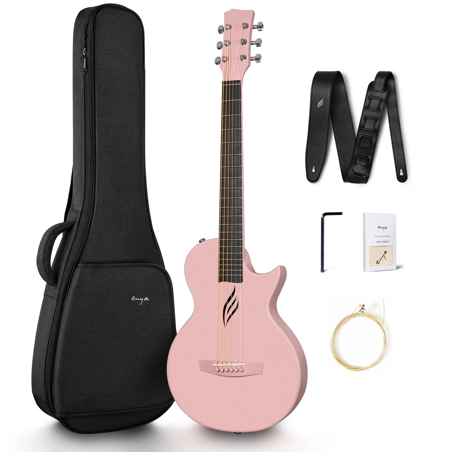 Enya Nova Go Carbon Fiber Acoustic Guitar | Portable and Powerful - Premium guitar from Lizard Vigilante - Just $299.99! Shop now at Lizard Vigilante