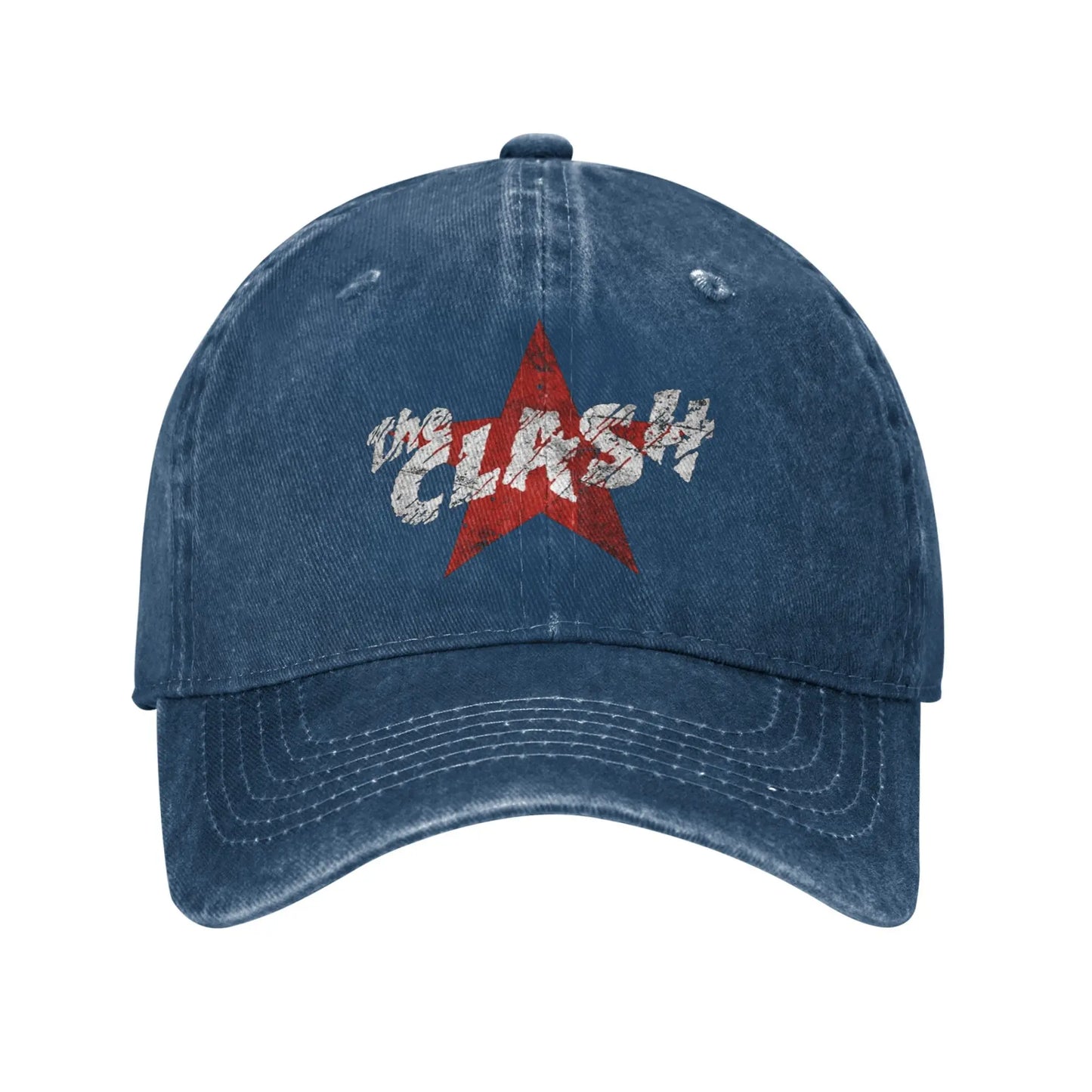 Clash Red Star Punk Rock Baseball Cap Trucker Hat Unisex Adjustable Sun Visor