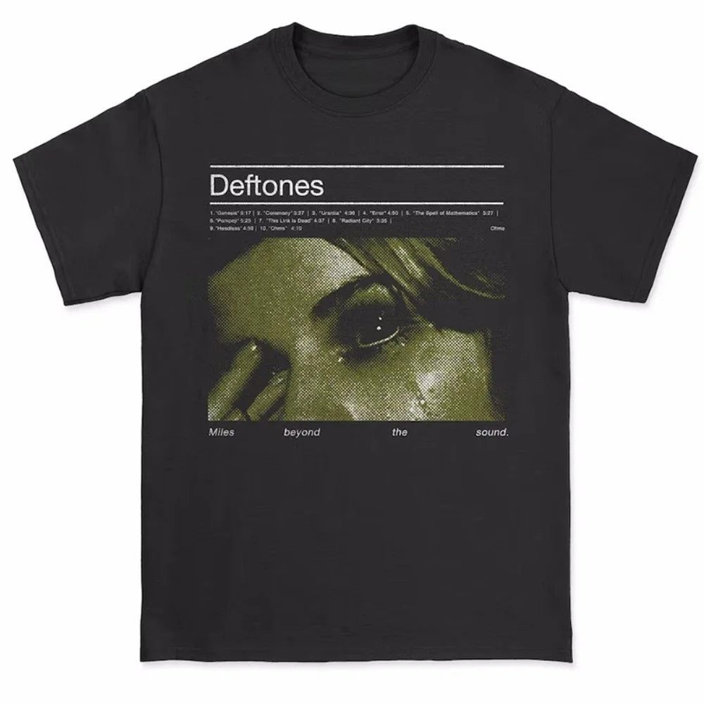 Deftones 2025 Cotton Band T-Shirt – Oversized Hip Hop Rock Tee For Men And Women