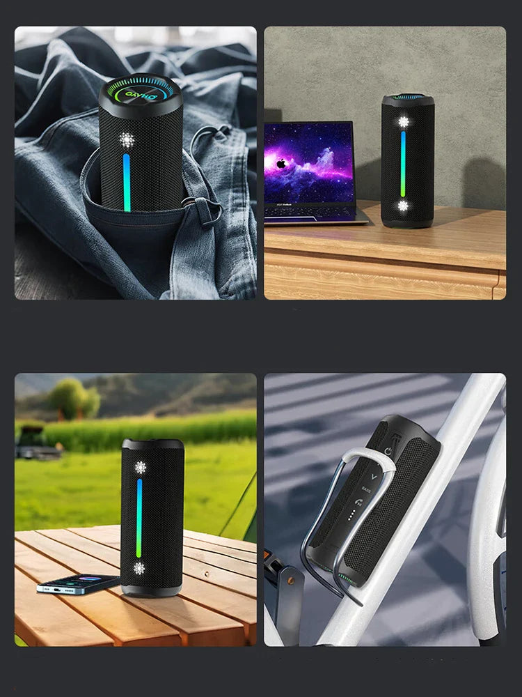Ohayo Portable Waterproof Bluetooth Speaker 35W Drivers with Powerful 360-Degree Sound and Thundering Bass,TWS,IPX7 Waterproof