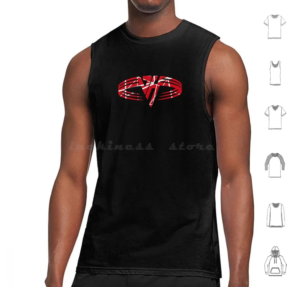 Van Halen Tank Top – Eddie Inspired Sleeveless T-Shirt for Men - Premium tank top from Lizard Vigilante - Just $36.88! Shop now at Lizard Vigilante