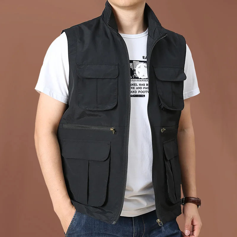 Wolfer Forces Tactical Vest for Men - Multi-Pocket Camping & Hunting Jacket - Premium tactical vest from Lizard Vigilante - Just $48.88! Shop now at Lizard Vigilante