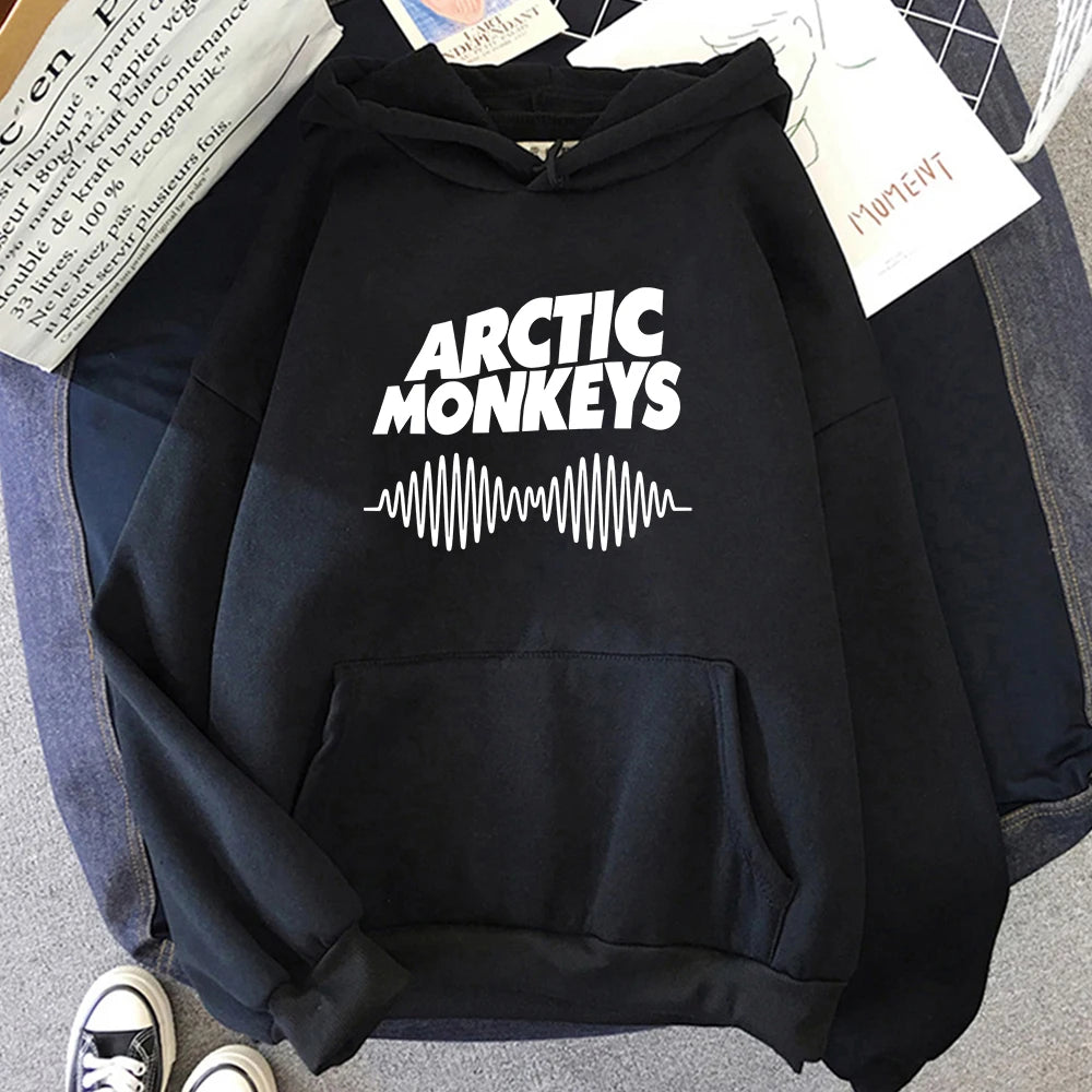 Arctic Monkeys Graphic Hoodie | Men & Women Fashion Streetwear Cozy Casual Coat for Boys & Girls | Rock & Music Lover's Hoodie - Premium Long-sleeve hoodie from Lizard Vigilante - Just $38.88! Shop now at Lizard Vigilante