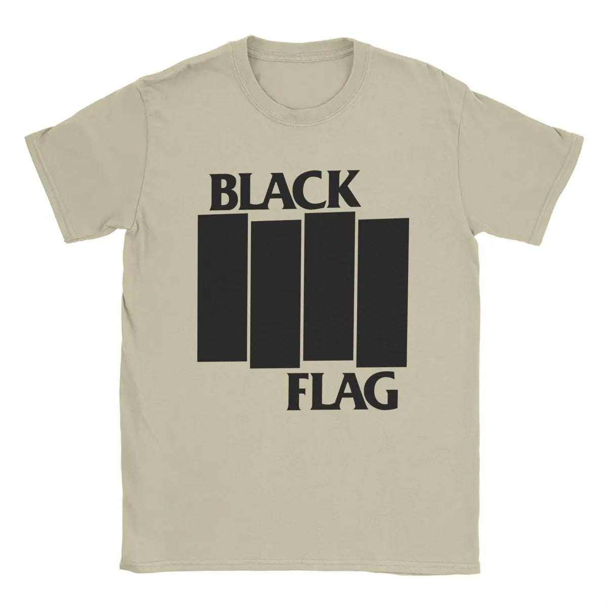 Cool Black Flag Logo T-Shirt – Men’s O-Neck Cotton Tee, Short Sleeve Classic Top, Plus Sizes S-6XL - Premium t-shirt from Lizard Vigilante - Just $21.99! Shop now at Lizard Vigilante