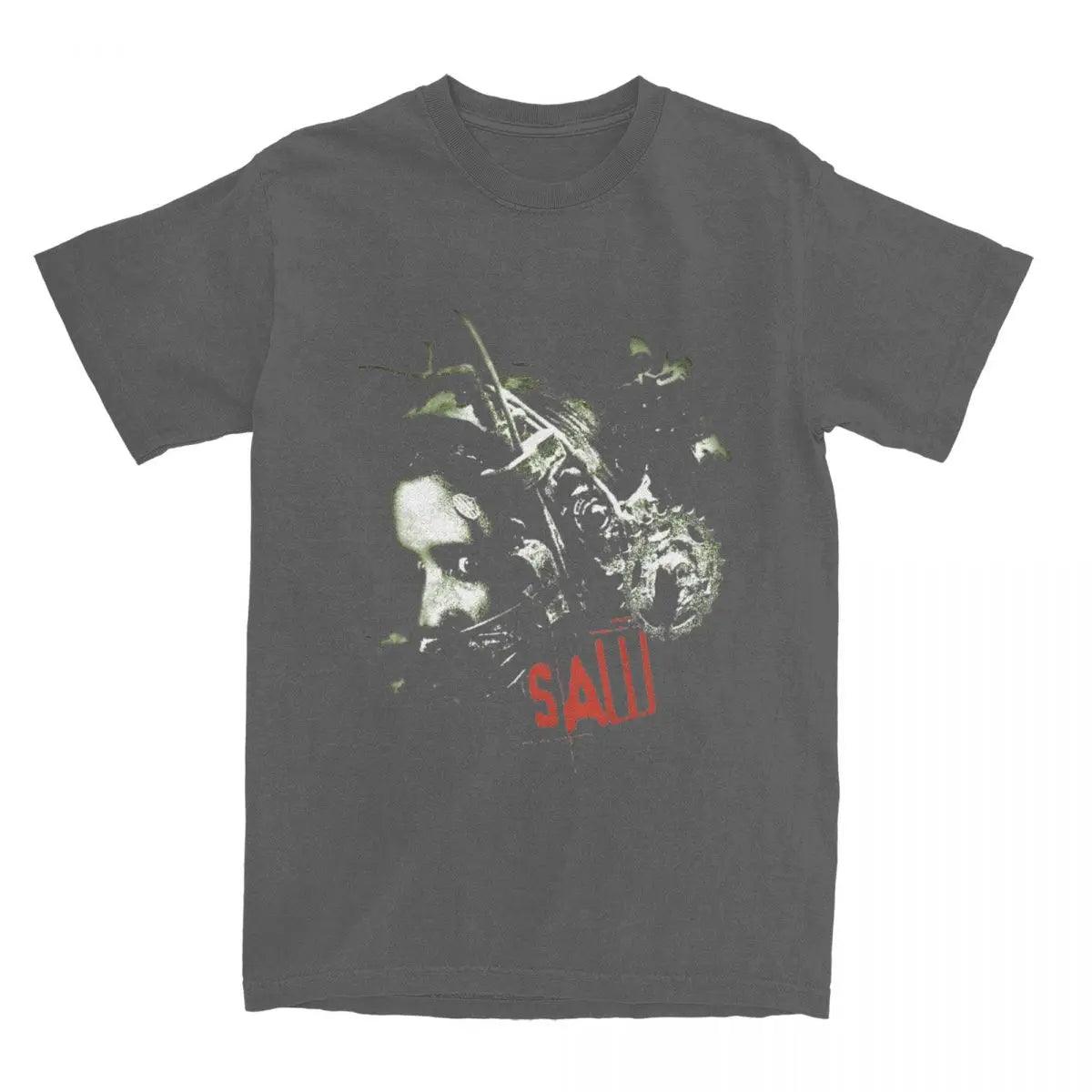 Saw Movie Unisex T-Shirts Fashion Scary Horror Movie Beach Men's Women's Tee Shirt Streetwear Custom 100 Cotton Clothes Gift Idea - Premium T-Shirt from Lizard Vigilante - Just $23.99! Shop now at Lizard Vigilante