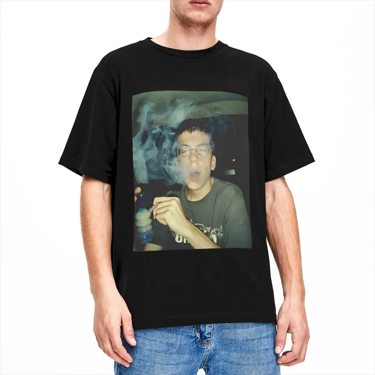 Mclovin Smoking Weed Superbads Men Women T Shirts Accessories Novelty Tee Shirt T-Shirt 100% Cotton Classic Tops - Premium T-Shirt from Lizard Vigilante - Just $23.88! Shop now at Lizard Vigilante