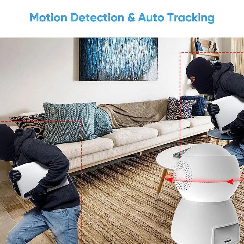 Security Protector Surveillance Wireless Camera FHD WIFI PTZ Camera IP CCTV Smart Auto Tracking Baby Monitor with Google Alexa - Lizard Vigilante