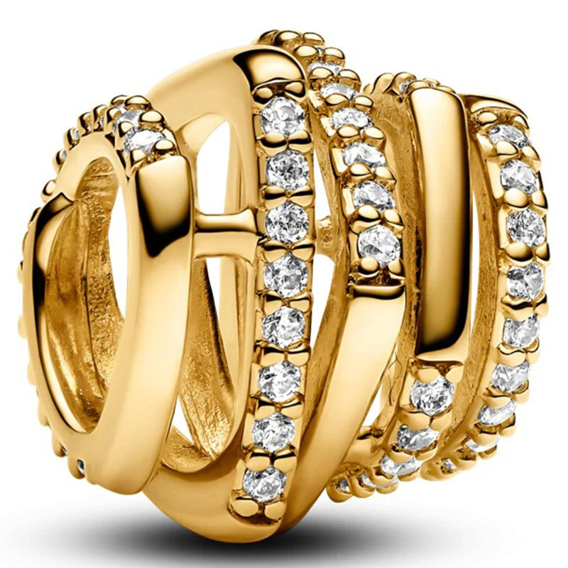 925 Silver Valentine's Day Snake Year Series Pendant Suitable for 925 Sterling Silver Original Women's Bracelet DIY Jewelry Gift