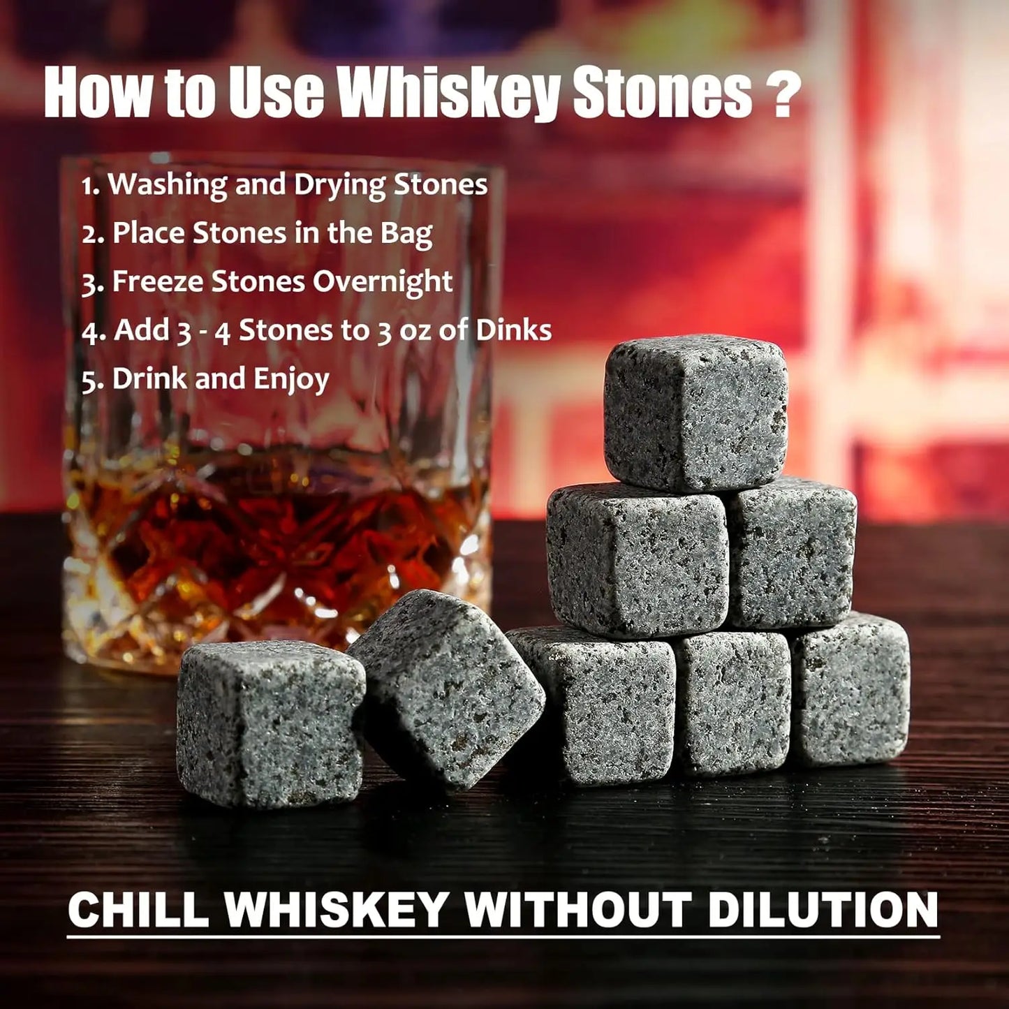 Whiskey Stone Set - Elevate Your Drinking Experience - Premium whiskey stone from Lizard Vigilante - Just $59.99! Shop now at Lizard Vigilante