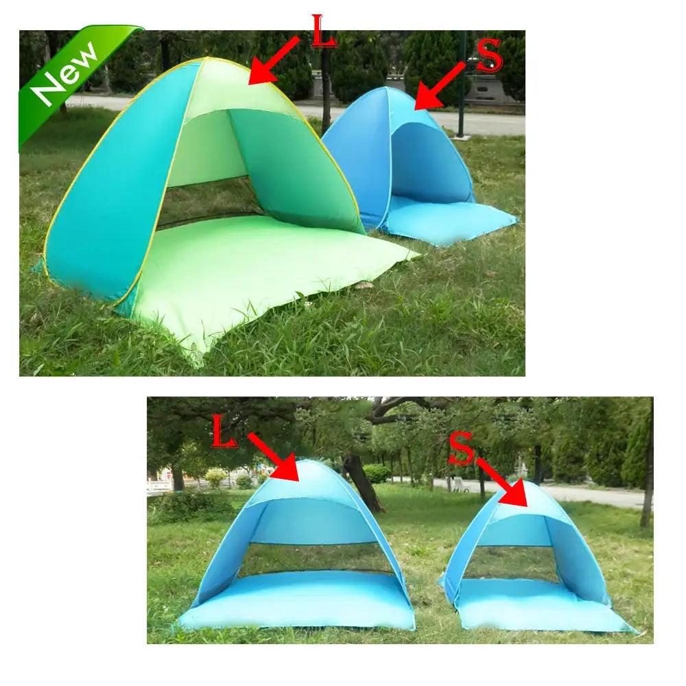 Lixada Automatic Instant Pop Up Beach Tent Lightweight Outdoor UV Protection Camping Fishing Tent Cabana Sun Shelter