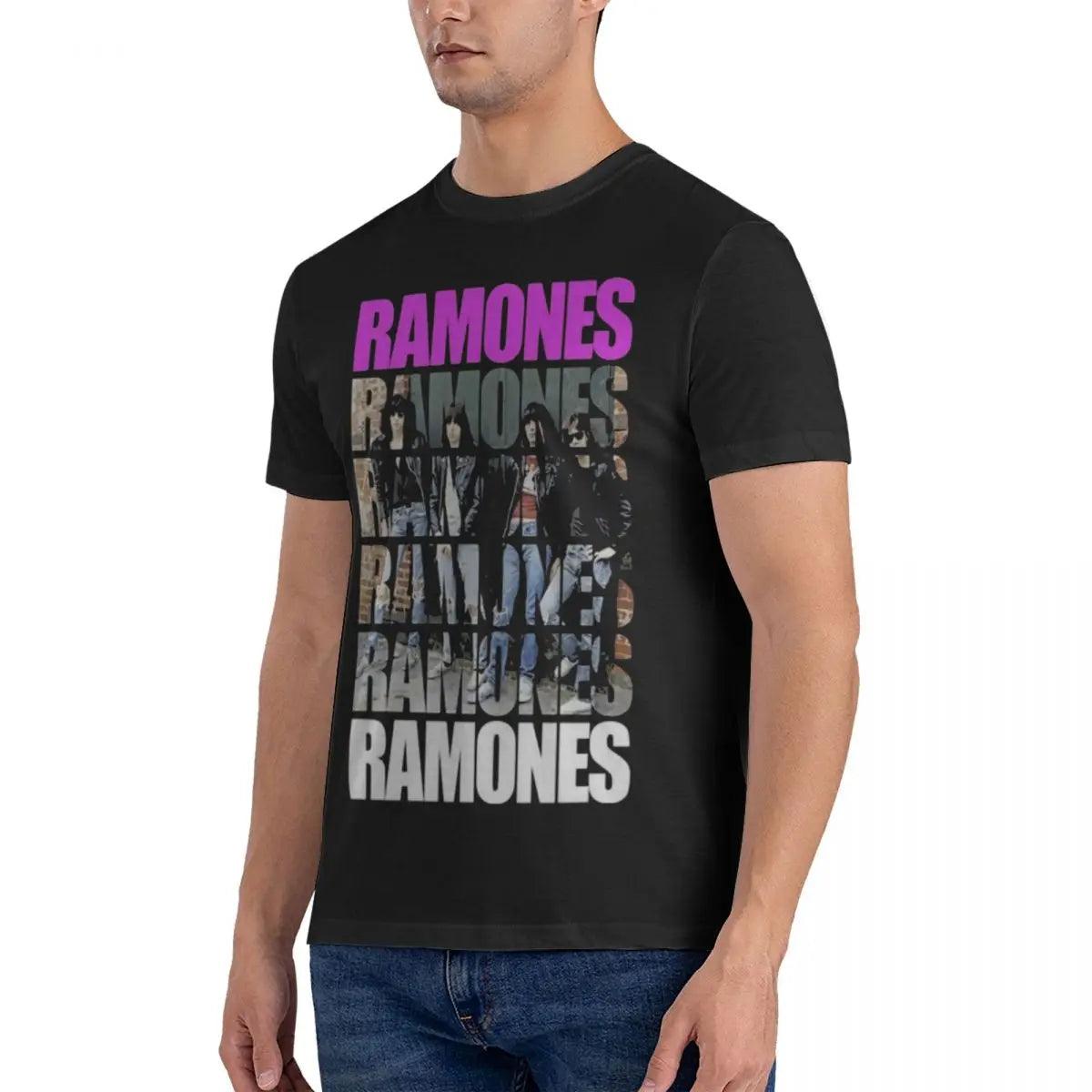 Ramones Graphic T-Shirt Punk Rock Unisex Men T Shirt New Fashion Print Slim Fit T Shirt O Neck Top Quality COTTON Tops Tees - Premium t-shirt from Lizard Vigilante - Just $23.99! Shop now at Lizard Vigilante