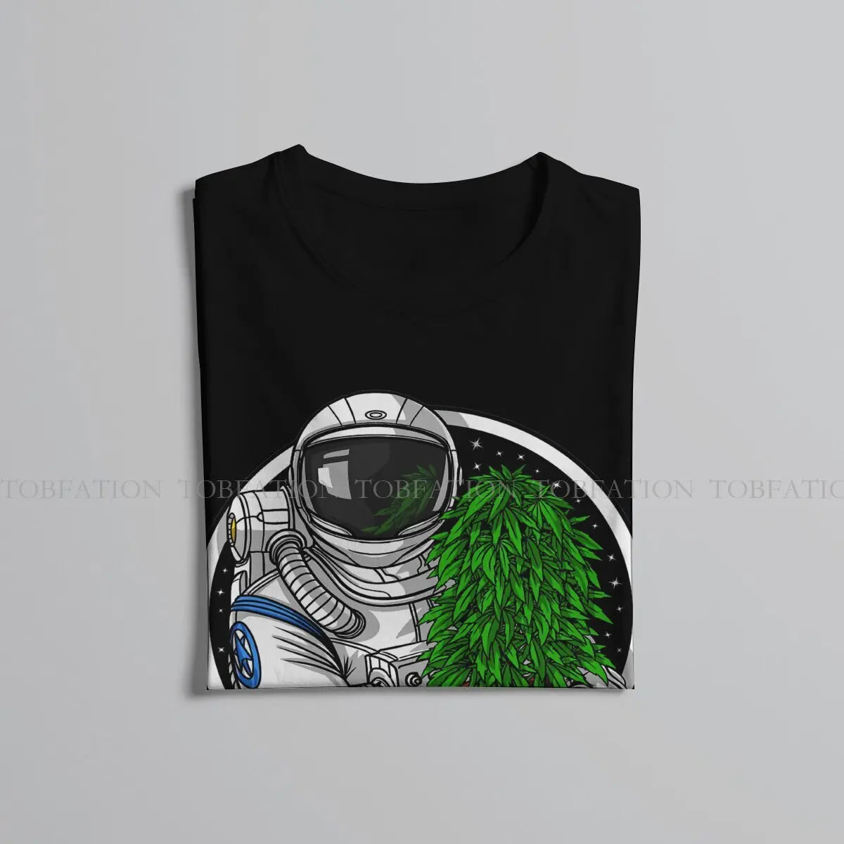 Weed Marijuana 420 Smoking Astronaut T-Shirt – Graphic Harajuku Crewneck Cotton Tee for Men - Premium T-Shirt from Lizard Vigilante - Just $23.88! Shop now at Lizard Vigilante