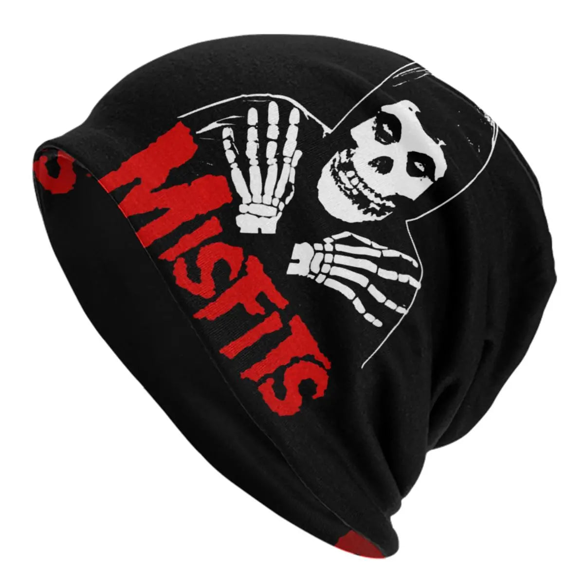 Custom Punk Rock Band Misfits Beanie - Unisex Winter Warm Knit Hat - Premium skull cap from Lizard Vigilante - Just $18.88! Shop now at Lizard Vigilante