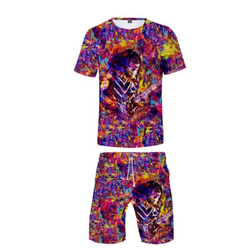 Eddie Van Halen T-Shirt & Shorts 2pc Set 3D Print Summer Short Sleeve and Beach Shorts Casual Sportswear - Premium  from Lizard Vigilante - Just $39.79! Shop now at Lizard Vigilante