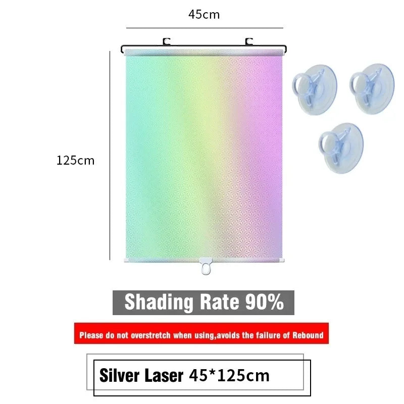 Universal Roller Blinds Suction Cup Sunshade Nail-free Blackout Curtain Car Bedroom Kitchen Office Window Sun-shading Curtains - Premium  from Lizard Vigilante - Just $5.99! Shop now at Lizard Vigilante