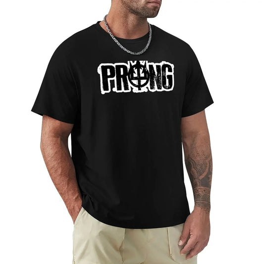 Prong Metal Band T-Shirt Short Sleeve Pronged Font - Premium T-Shirt from Lizard Vigilante - Just $32.99! Shop now at Lizard Vigilante