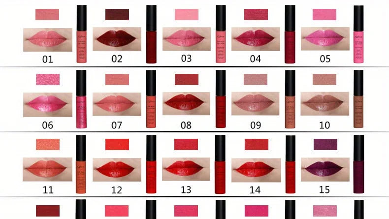 Luxurious Matte & Volumizing Lipstick - Waterproof, Long-Lasting, 20 Diverse Shades | Ideal Gift for Valentine's Day