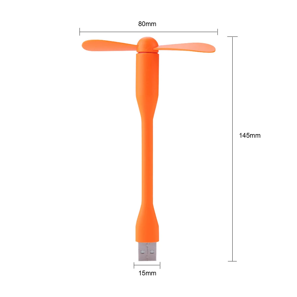 Mini Flexible USB Fan - Bendable Portable Hand Fan for Power Bank, Laptop, PC, and AC Charger - Premium fan from Lizard Vigilante - Just $11.99! Shop now at Lizard Vigilante