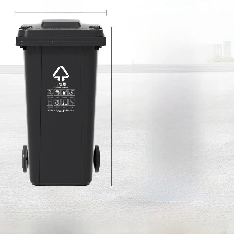 Large Capaci Outdoor Kitchen Waste Bin 240L with Wheels for ering Commercial Use Big Size Tra Can Recycling Bin