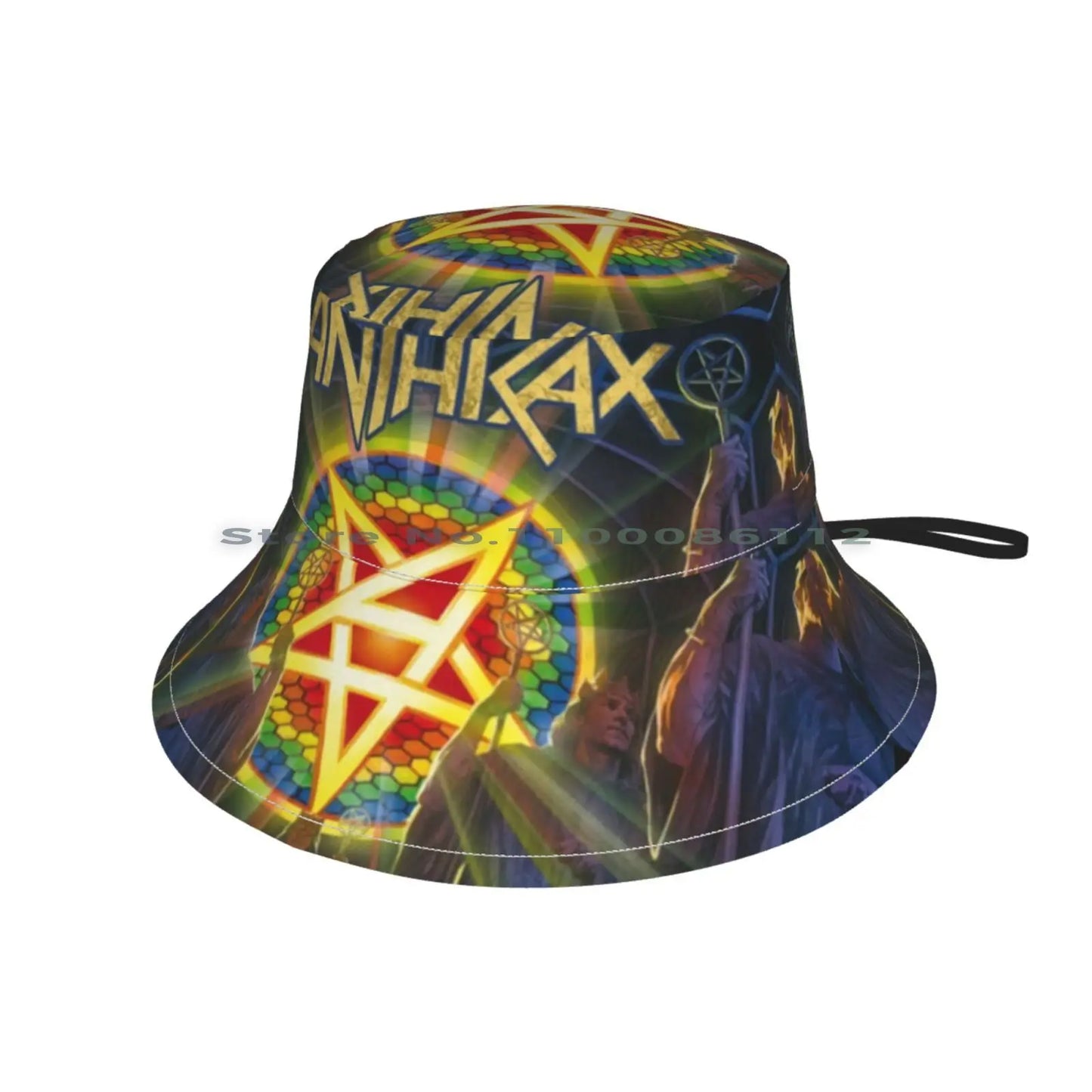 Anthrax "For All Kings" Bucket Hat – Heavy Metal Sun Cap for Fans of Thrash and Death Metal - Premium Bucket hats from Lizard Vigilante - Just $20.88! Shop now at Lizard Vigilante