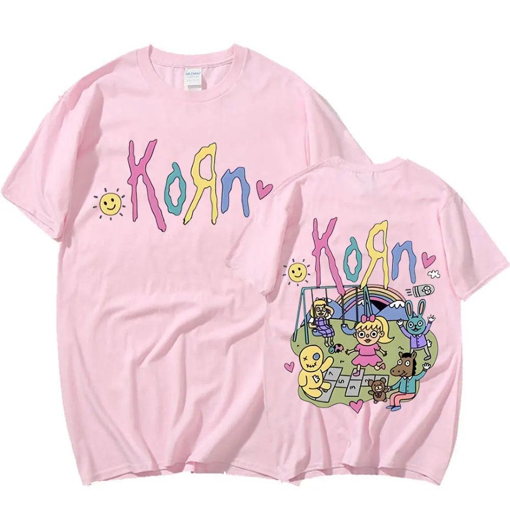 Rock Out with Korn: Oversized Tee for the Whole Crew (Unisex) - Premium  from Lizard Vigilante - Just $15.99! Shop now at Lizard Vigilante