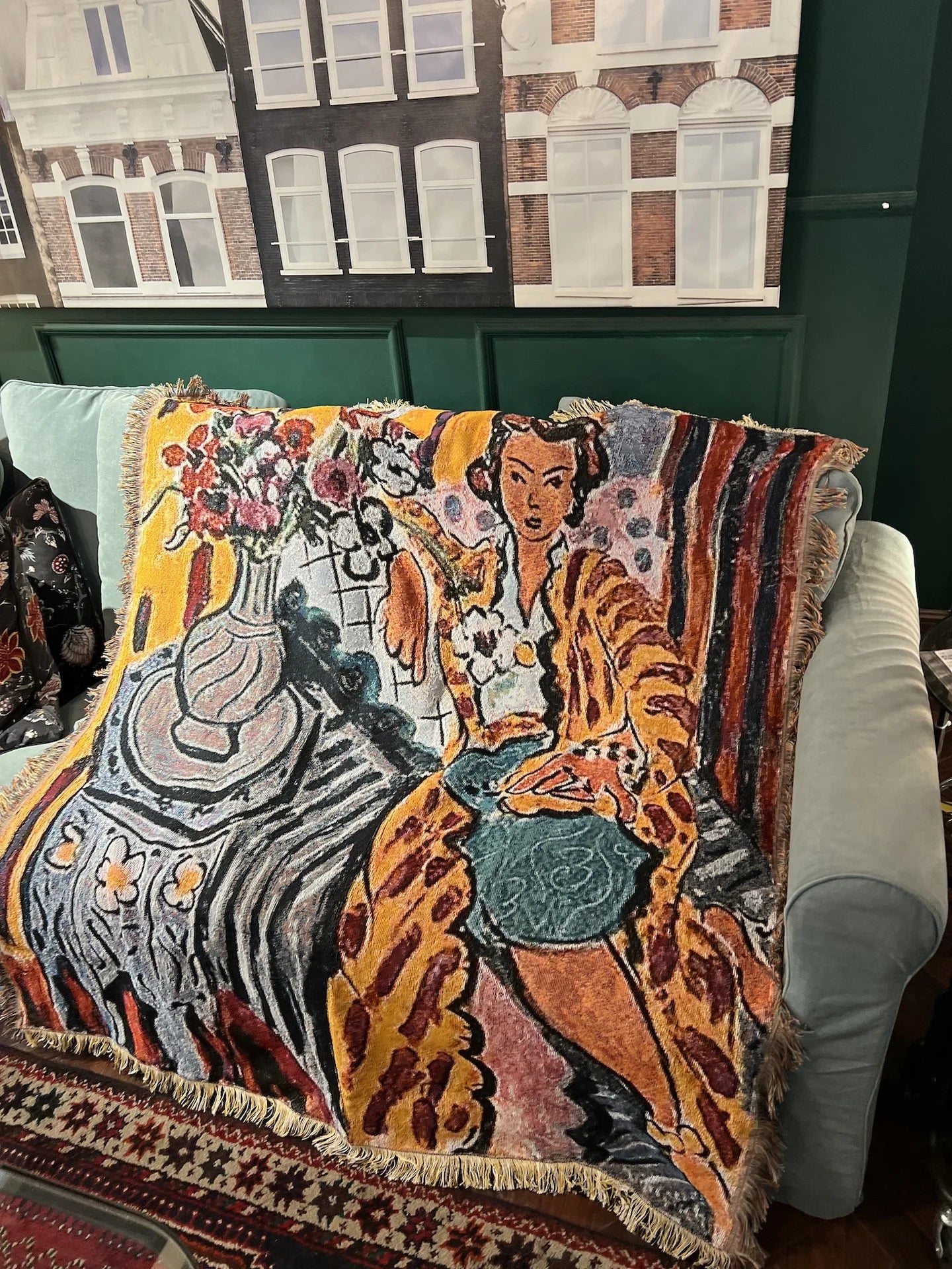 Casual Blankets Bed Decoration Woman Henri Matisse Carpet Sofa Sofa Blanket Throw Blankets Leisure Rug Single Tapestry drop ship