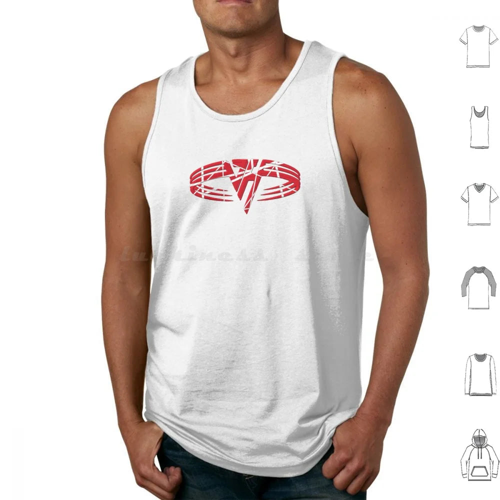 Van Halen Tank Top – Eddie Inspired Sleeveless T-Shirt for Men - Premium tank top from Lizard Vigilante - Just $36.88! Shop now at Lizard Vigilante