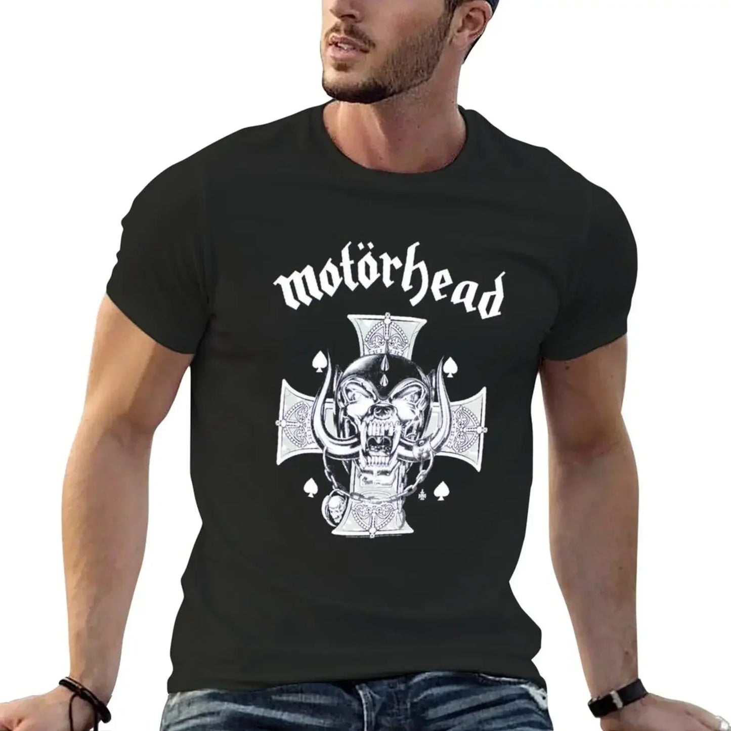 Motorhead Premium Cotton Men's Summer Tee - Premium T-shirt from Lizard Vigilante - Just $25.88! Shop now at Lizard Vigilante