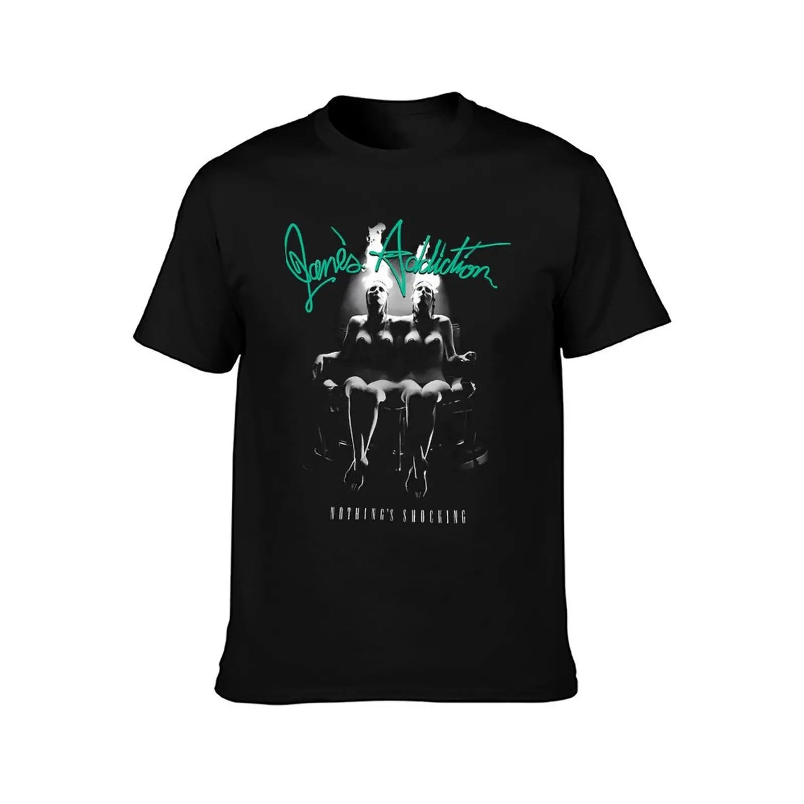 Jane's Addiction Band T-Shirt – Chic Hippie Style, Plus Size Casual Tee for Men – Blue Archive Print Short Sleeve Shirt - Premium T-Shirt from Lizard Vigilante - Just $19.99! Shop now at Lizard Vigilante